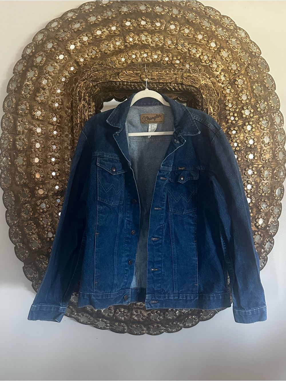 Wrangler Blue Denim Shirt Jacket Men’s Large